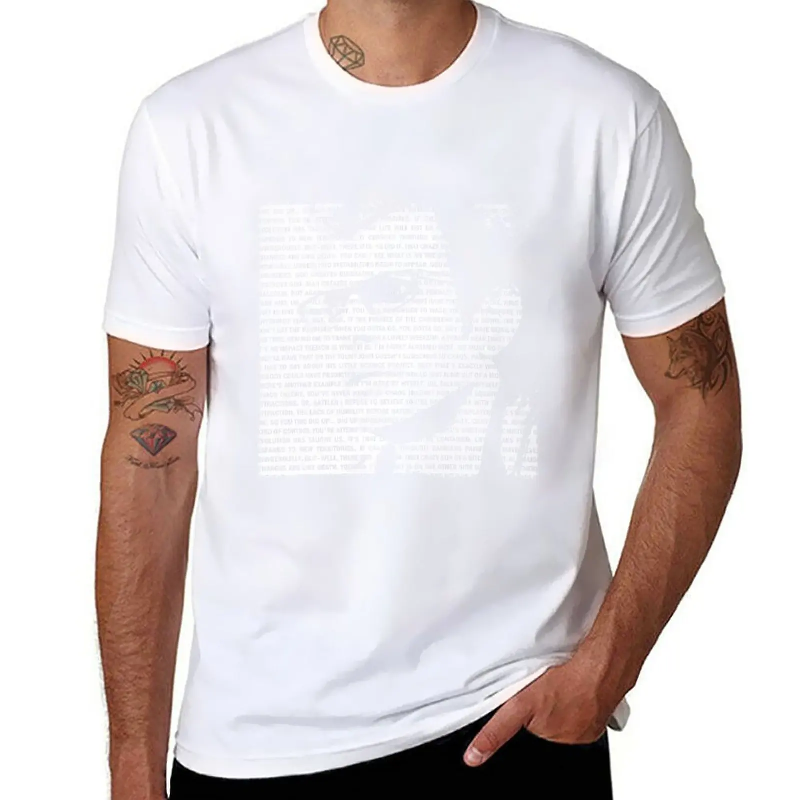New Jurassic Park - Ian Malcom-Stampa Sbiadita Con Citazioni T-Shirt T-Shirt Per T-Shirt Da Uomo Da Ragazzo