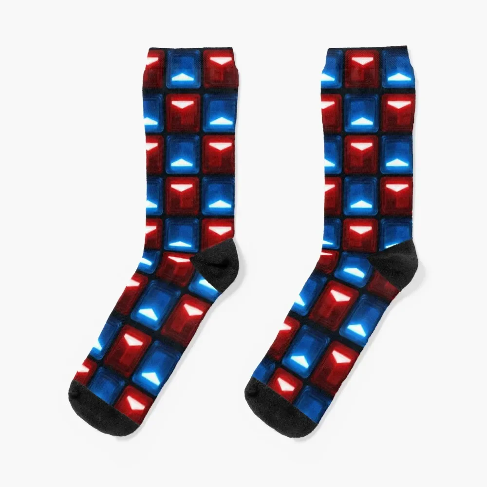 Beat Saber - V2 Block Pattern Socks Run Thermal Man Winter Calzini Da Uomo Da Donna