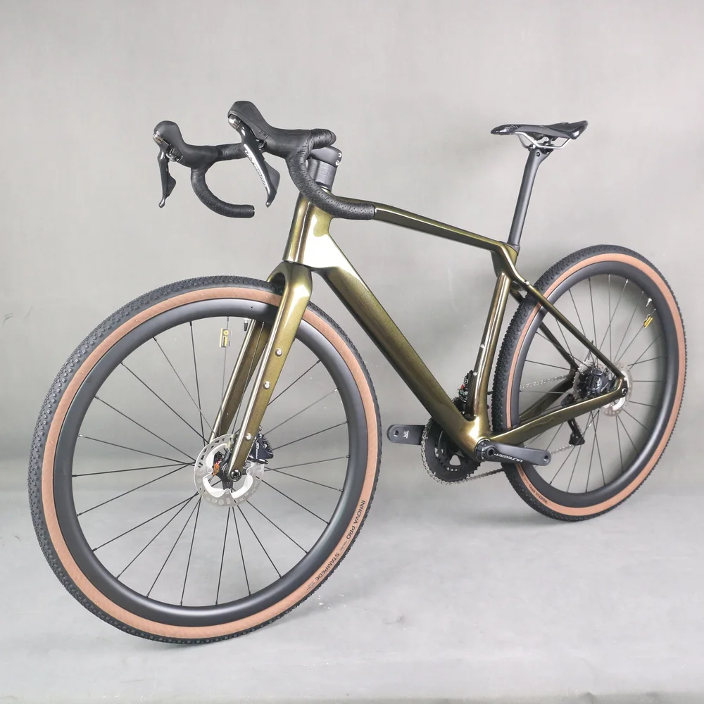 Full Inner Cable Disc Gravel Bicycle Bici Completa Gr047 Chameleon 1007 Paint 22 Speed Ultegra Gruppo Idraulico 700 X40C Pneumatico