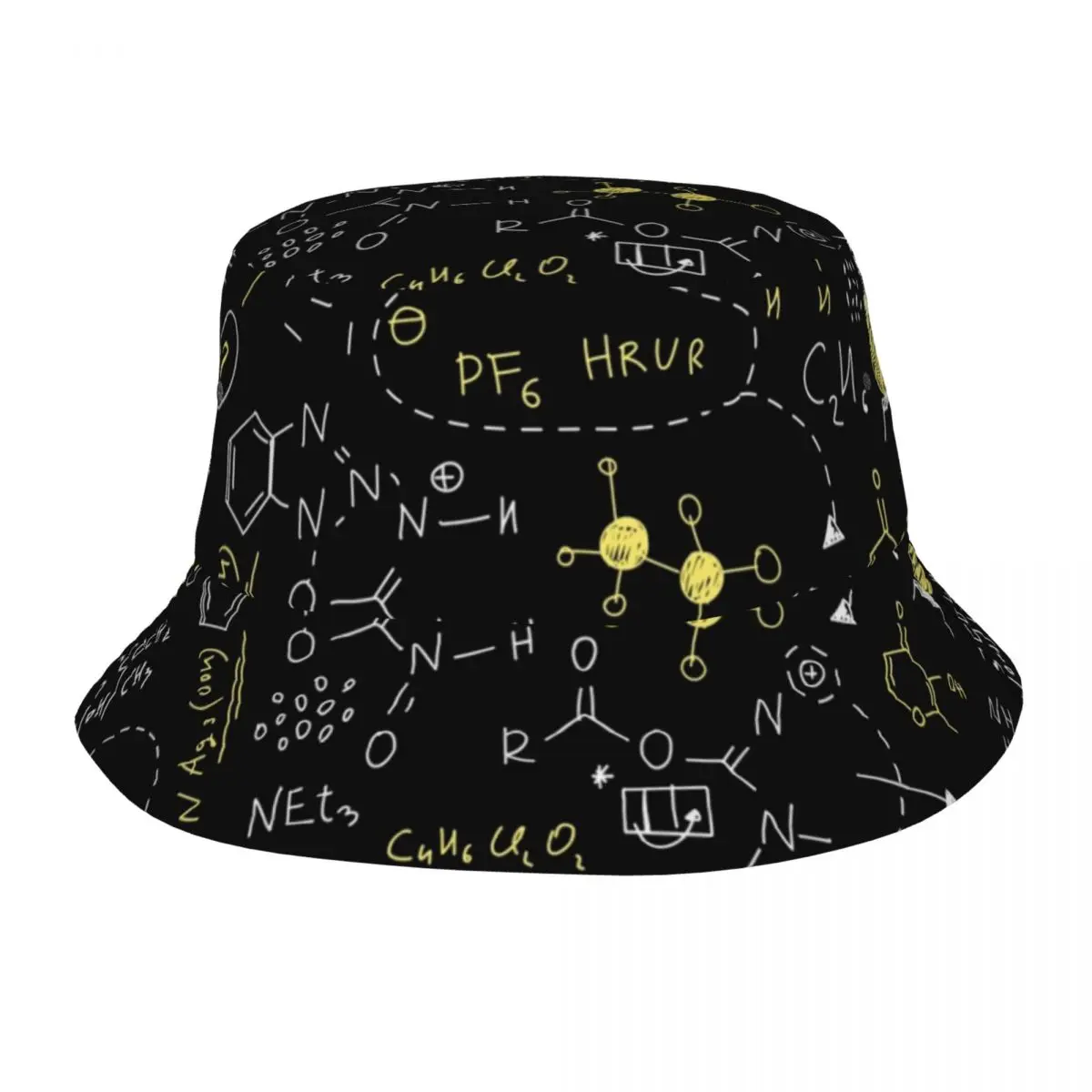 Trendy Chemistry Element Science School Cappello Da Pescatore Unisex Packable Outdoor Fishing Fisherman Cap Summer Beach Hatwear