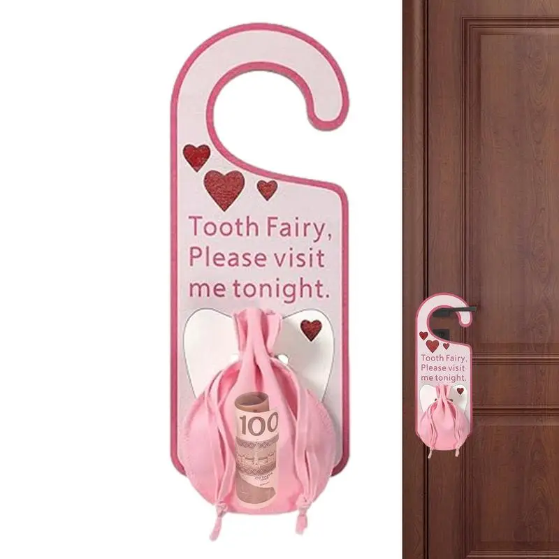Tooth Fairy Door Hanger Acrilico Tooth Fairy Door Con Portamonete Per Denti Persi Regalo Per Bambini Per Accessori Per Ragazzi E Ragazze
