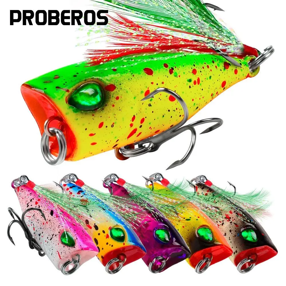 Mini Popper Lure Trout Lures Ultralight Fishing Lure Topwater Bait Finesse Crankbait Wobbler Minnow Isca Poper Pesca 4.3Cm/4G