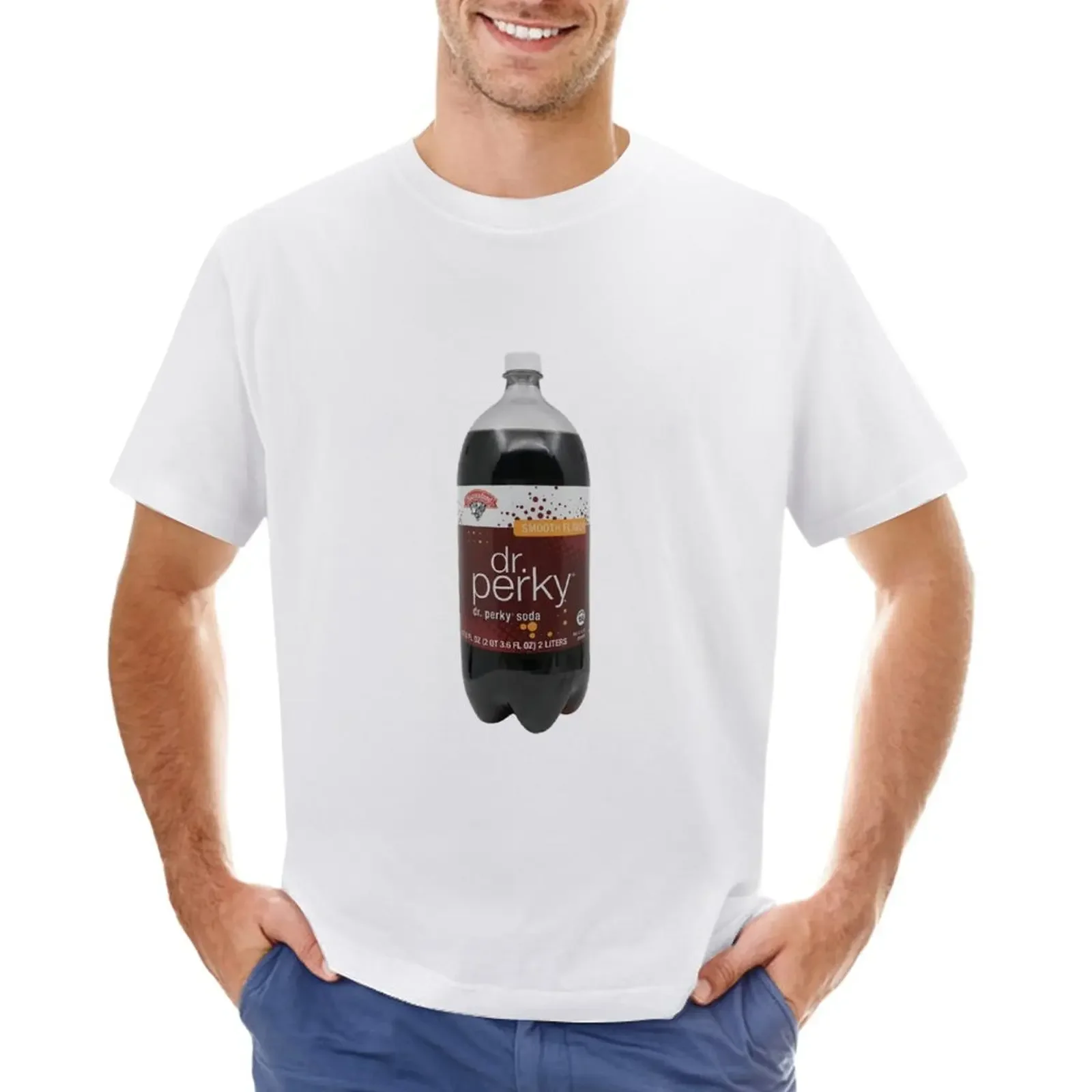 Dr Perky T-Shirt Ragazzi Bianchi Dogana Moda Coreana Abbigliamento Vintage Abbigliamento Uomo