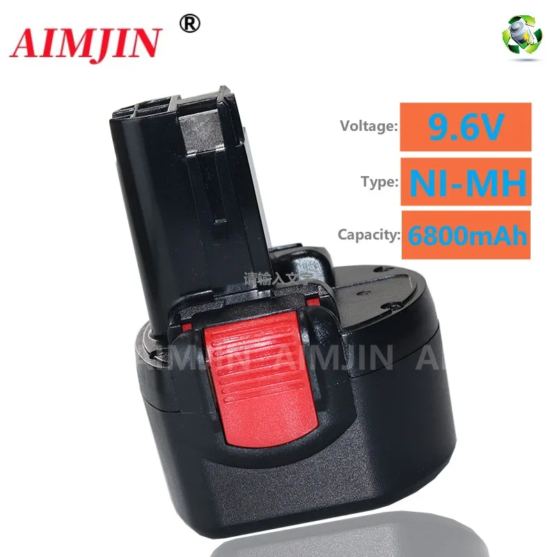 Batteria Ricaricabile Per Elettroutensili Ni-Mh 9.6V 6800Mah Per Bosch Psr 960 Bh984 Bat048 Bat119