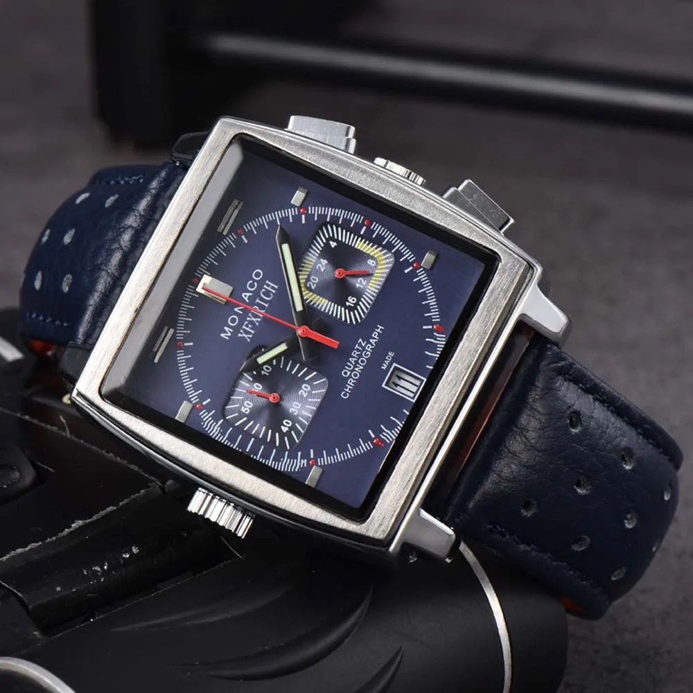 I Migliori Orologi Di Marca Originali Per Uomo Multifunzione Full Steel Classic Monaco Watch Cronografo Di Lusso Data Automatica Orologi Aaa