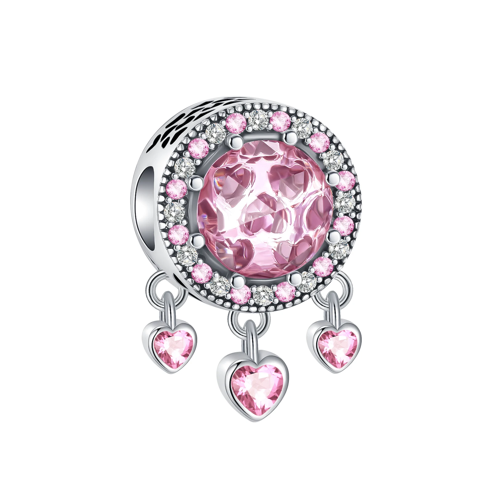 925 Sterling Silver Cat Eye Dream Catcher Fit Originale Pandora Charm Bead Charm Bracciale Collana Gingillo Gioielli Donna Fai Da Te