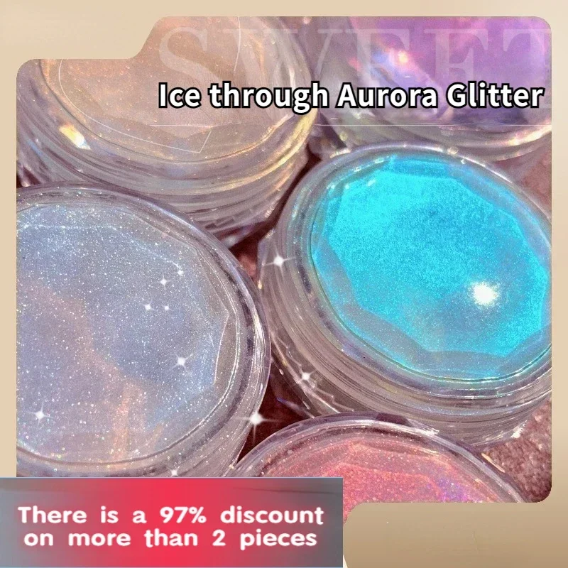 Ice Through Aurora Glitter Polarizing Powder Neon Powder Mermaid Powder Shell Fairy Nail Art Jewelry