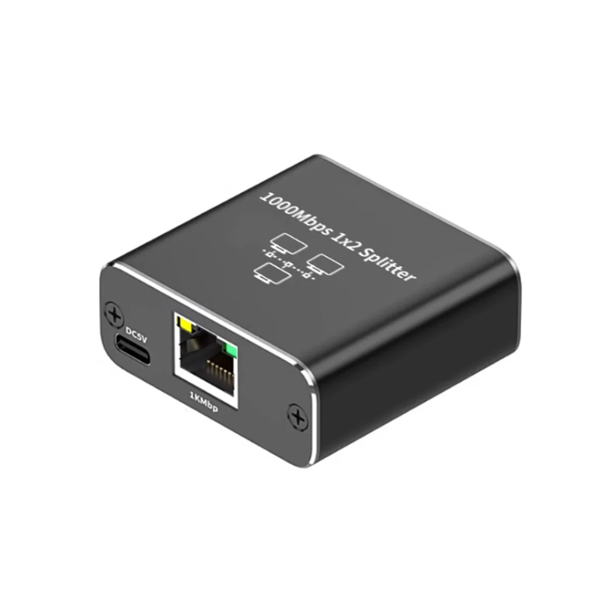 Splitter Gigabit Ethernet 1 In 2 Out, Splitter Per Cavo Lan/Internet Da 1000Mbps-Cat5/6/7 Splitte, Estensione Di Rete Rj45