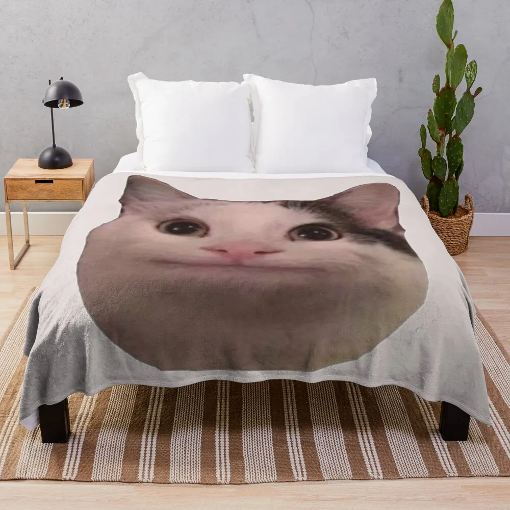 Coperta Da Tiro Con Gatto Sorridente Beluga Coperta Carina Coperta Carina Plaid