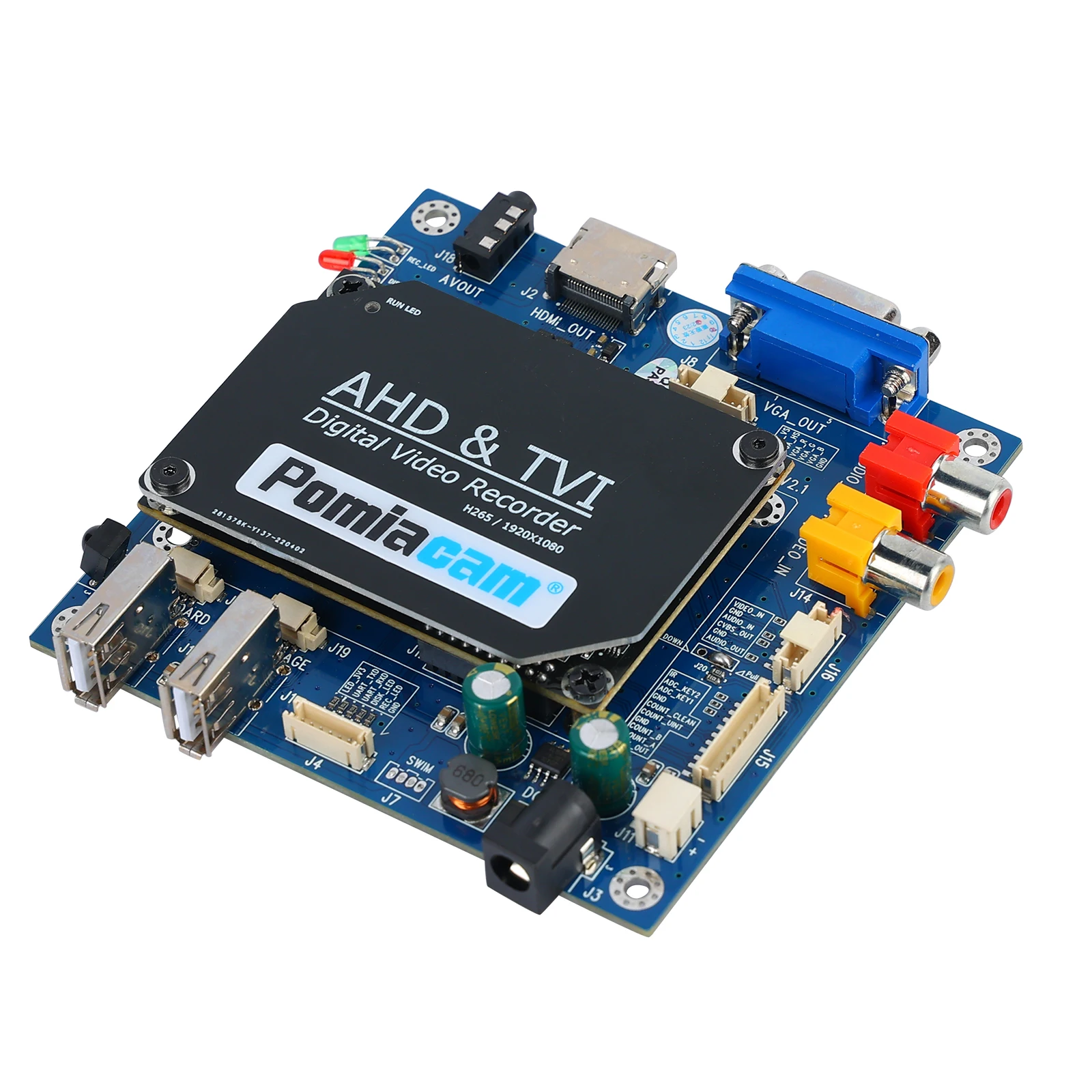 Dch122 Ahd 1Ch 1080P Supporto Hdmi Vga Cvbs Porta Di Uscita Scheda Madre Di Registrazione Video Cvbs Ahd Tvi Accesso D1 720P 1080P Scheda Dvr