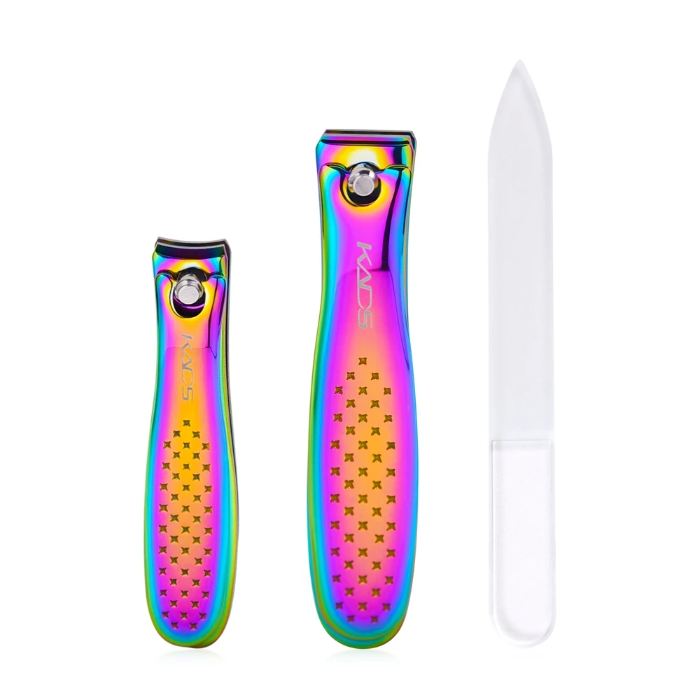 3 Pezzi Tagliaunghie Professionale Set Tagliaunghie In Acciaio Inox Arcobaleno Tagliaunghie Tagliaunghie Tagliaunghie Manicure Pedicure Strumento