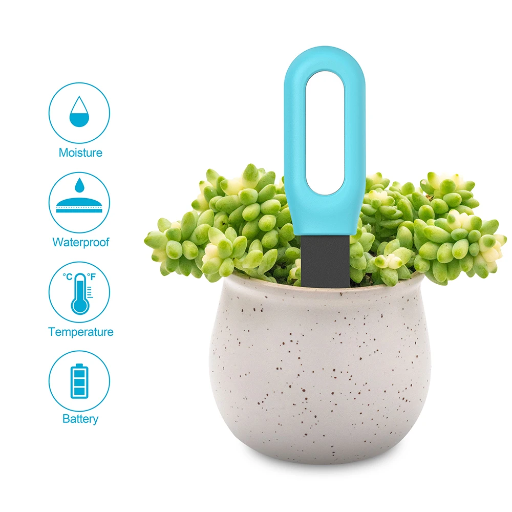 Tuya Smart Soil Tester Misuratore Di Umidità Della Temperatura Giardino Bonsai Automazione Rilevatore Di Irrigazione Display App Mobile
