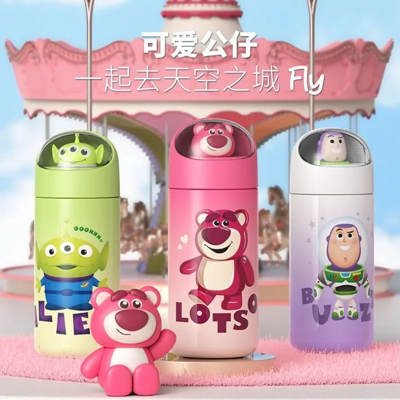 Disney Lotso Buzz Lightyear Alien Children'S New Cute Creative Cartoon Pattern Simple Fashion Small Portable Insulated Water Cup