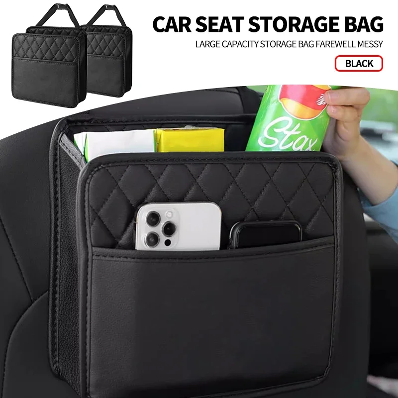 Scatola Portaoggetti Per Sedile Posteriore Dell'Auto Hanging Waterproof Storage Bag Interni Per Volkswagen Vw Golf Amarok Phaeton Teramont Id3 Tiguan 