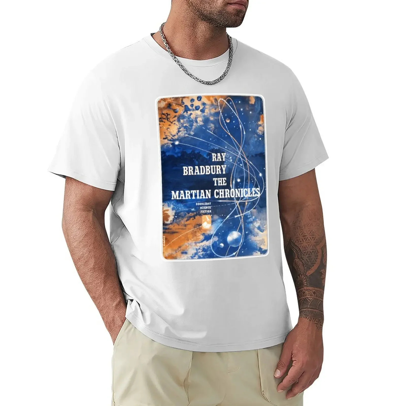 Ray Bradbury The Martian Chairs T-Shirt Oversize Blacks Workout Shirts For Men
