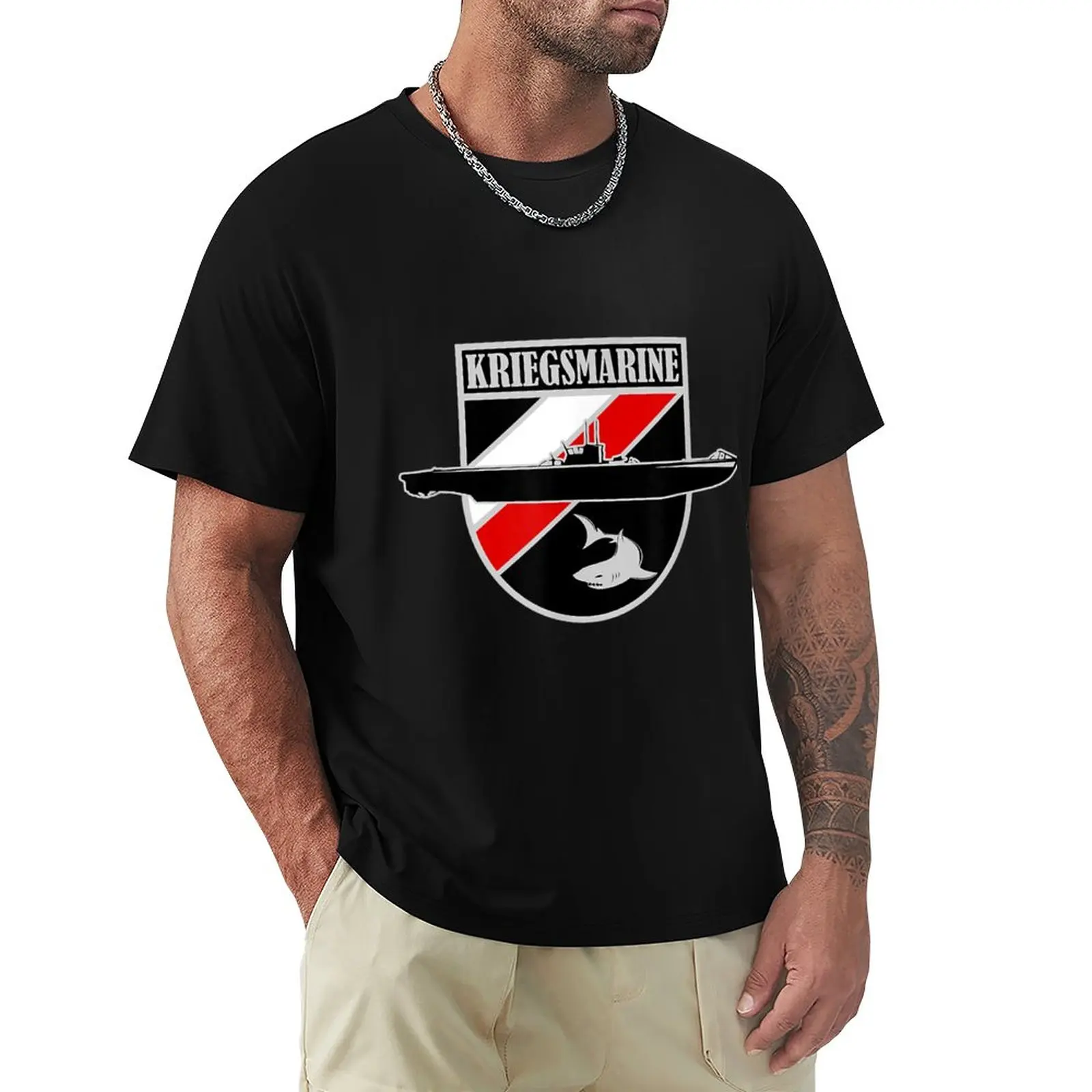 Ww2 German Uboat Kriegsmarine T-Shirt T-Shirt Da Uomo Tinta Unita Moda Coreana
