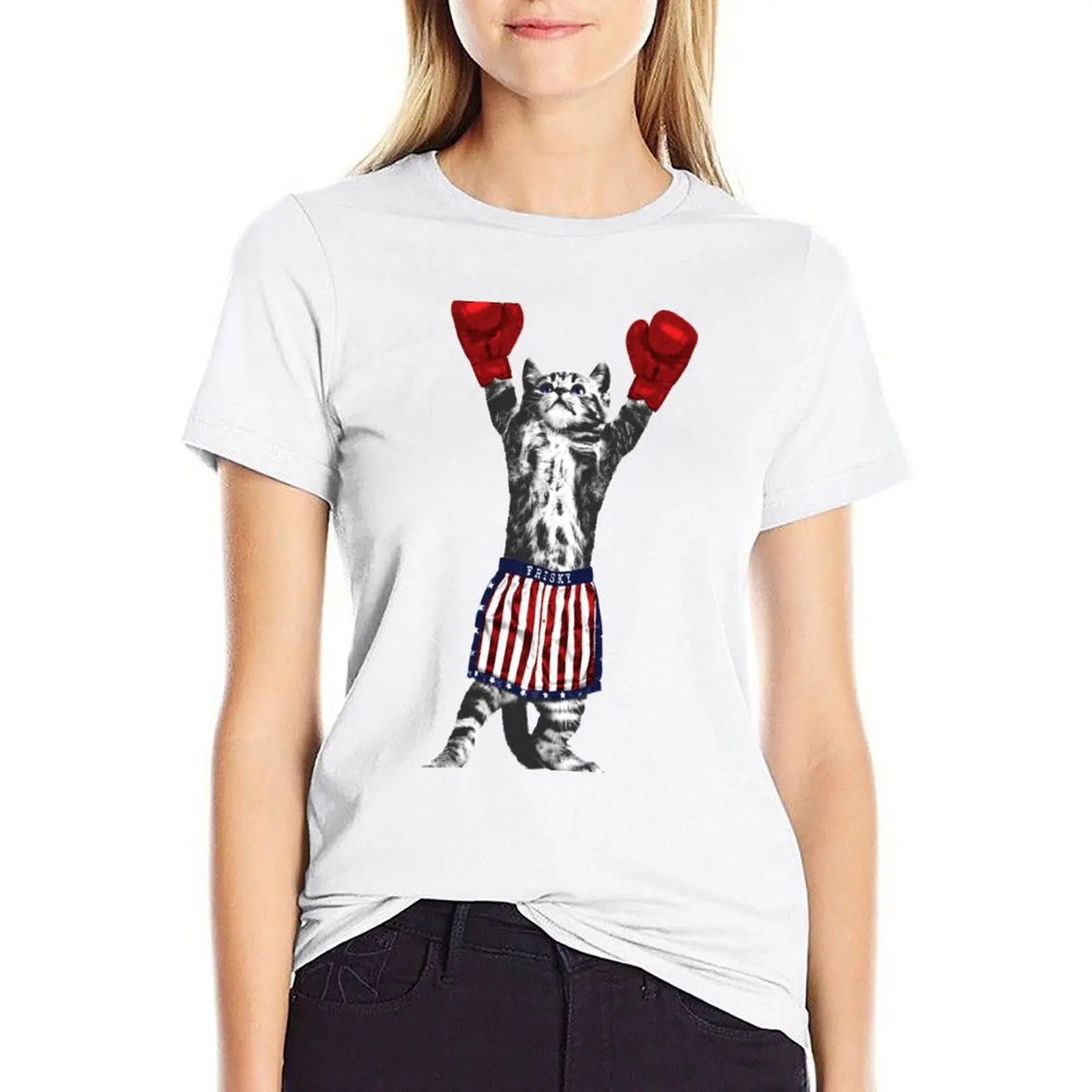 T-Shirt Frisky Balboa Femminile Carino Top Donna Vestiti