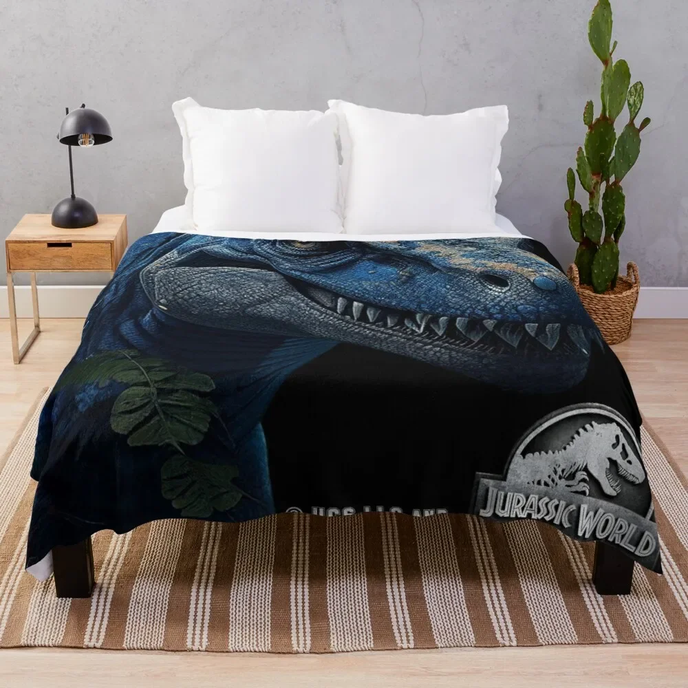 Jurassic World Blue The Raptor Coperta Da Tiro Per Divano Thin Thins Thins Coperte Sciolte Più Morbide