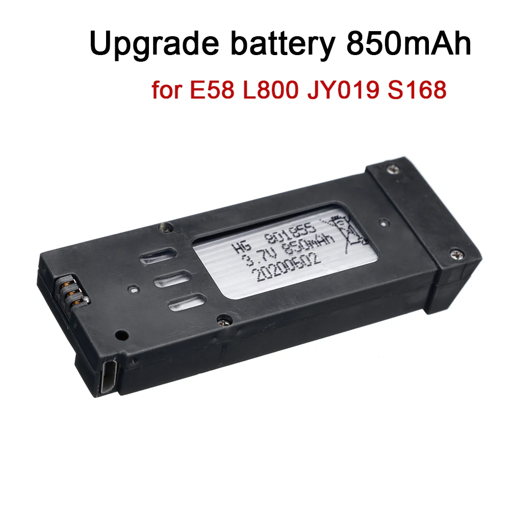 Caricabatterie Intelligente E Batteria Lipo 3.7V 850Mah Per Eachine E58 Jy019 S168 Per Rc Quadcopter Ricambi Batteria Drone 3.7V Rc