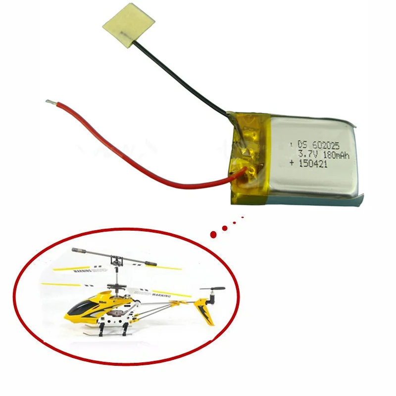 5 Pz/Lotto 3.7V 180Mah Lipo Batteria Per Syma S107 S107G Skytech M3 M3 Di Ricambio Pezzi Di Ricambio Per Syma Skytech Elicottero Rc