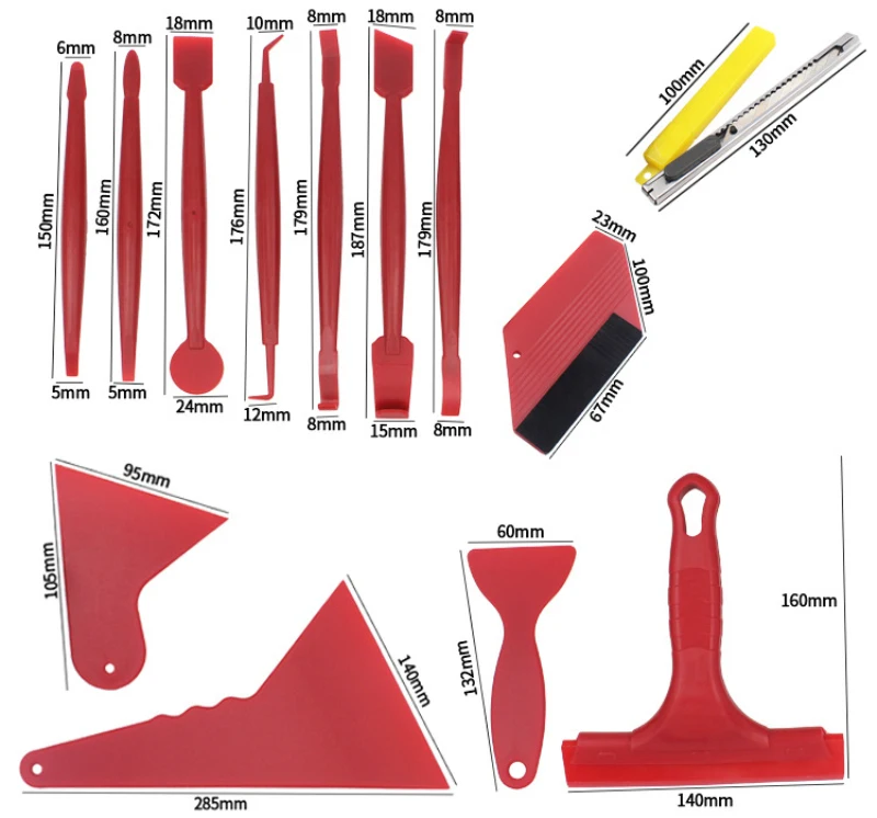 Car Wrapping Tint Application Car Foil Set Kit Car Tools Vinyl Wrap Film Sticker Wrapping Tool Auto Window Tools Accessori