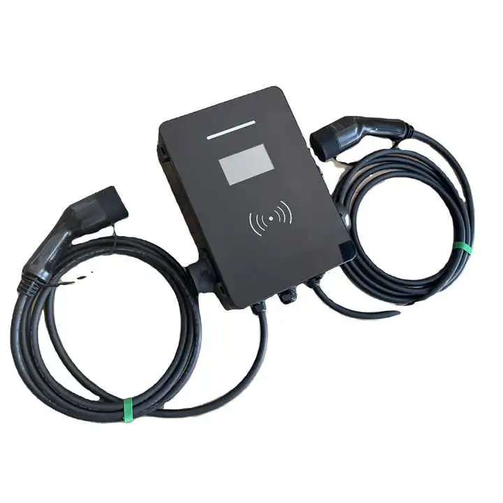 7Kw 11Kw 44Kw Dual Gun Wallbox Ac Home Ev Charger Stazione Di Ricarica Commerciale Ocpp Per Veicoli Elettrici