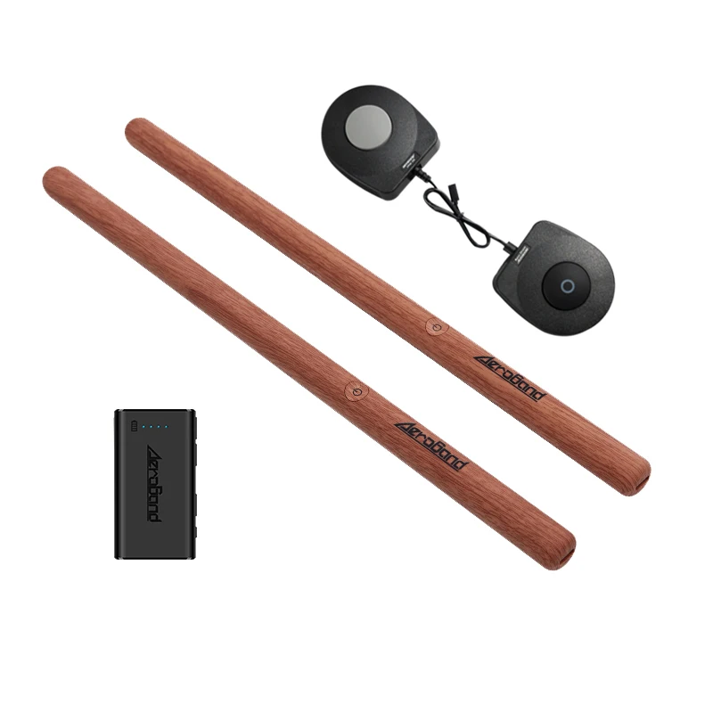 Aeroband Pocketdrum 2 Plus Somatosensory Digital Electronic Air Drum Stick Set Bacchette E Pedali E Adattatore Bluetooth