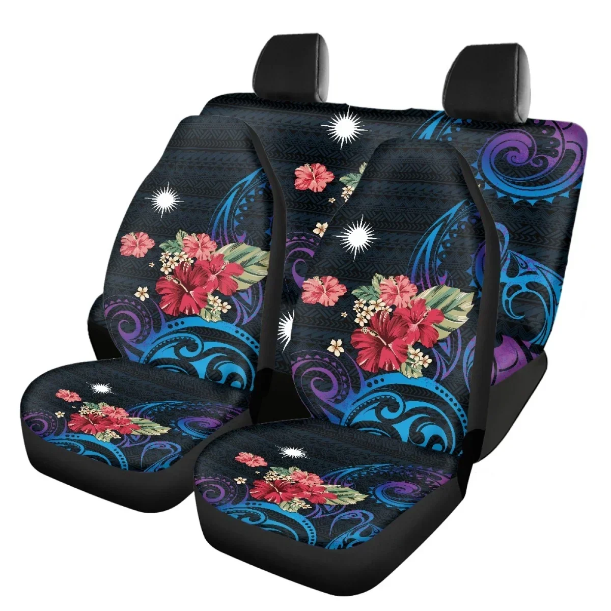 Polynesian Paradise Tropical Plants Design Car Anteriore E Posteriore Automobile Seat Protector Marshall Country Flag Seggiolino Auto Antiscivolo