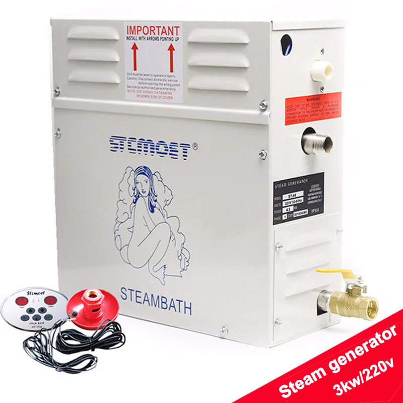 3Kw 220V Uso Domestico Macchina A Vapore Generatore Di Vapore Secco Flusso Forno A Vapore Bagno Di Vapore Umido Regolatore Digitale St-30 1Pc