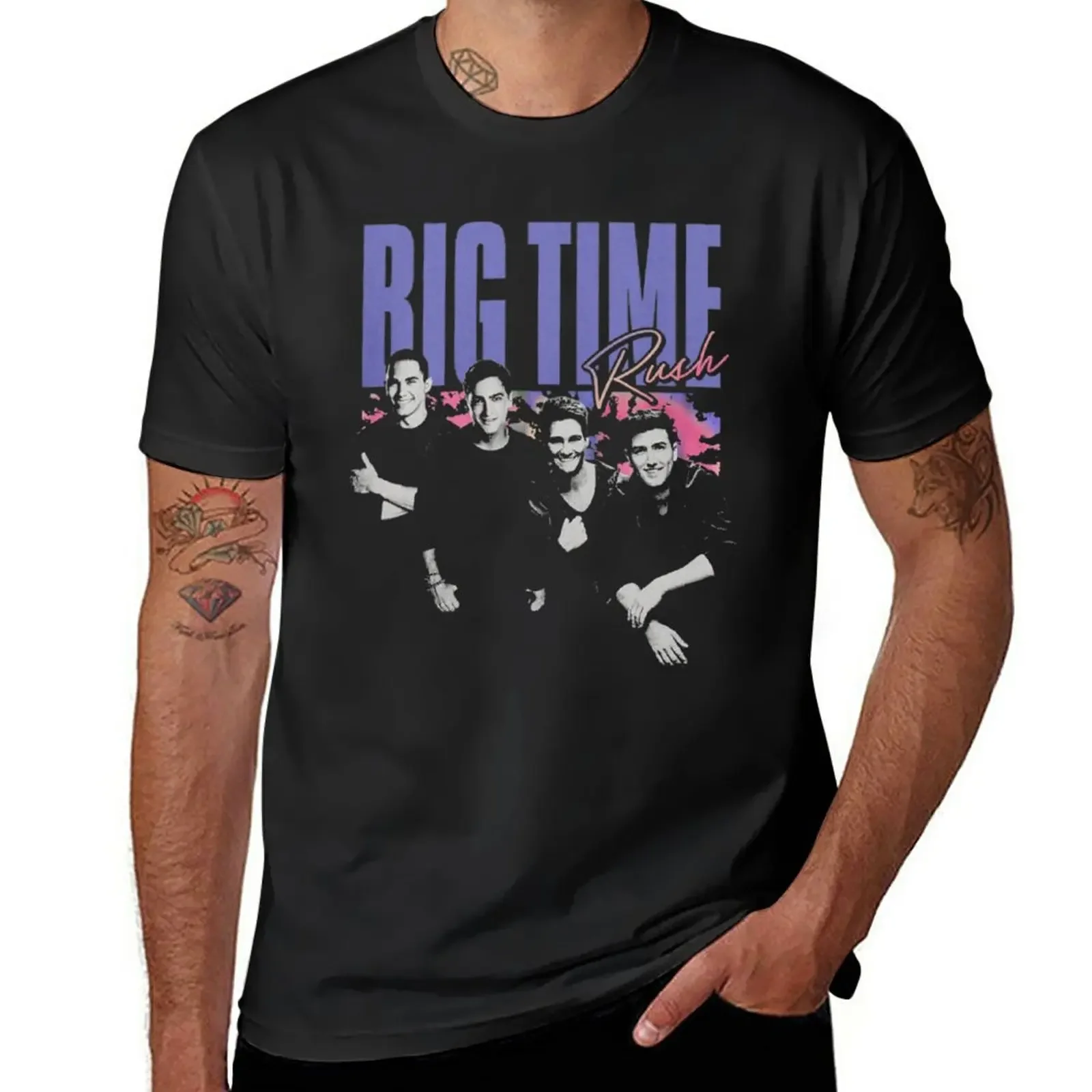 Time Rush Btr 2022 Tour Btr Big Time Rush Btr 2022 Tour T-Shirt Pianura Carino Top Maglietta Da Uomo
