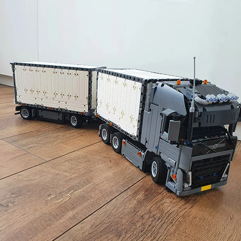 Technical Truck Engineering 6X4 Trattore Semirimorchio Container Modificato Dal 42078 The Mark Inno Moc Building Blocks Toys
