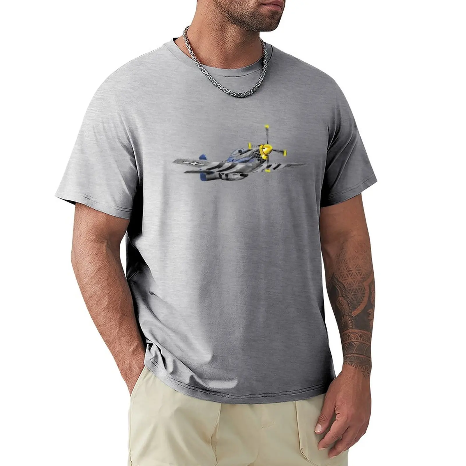 P-51 Mustang T-Shirt Graphics Taglie Forti Magliette Da Uomo