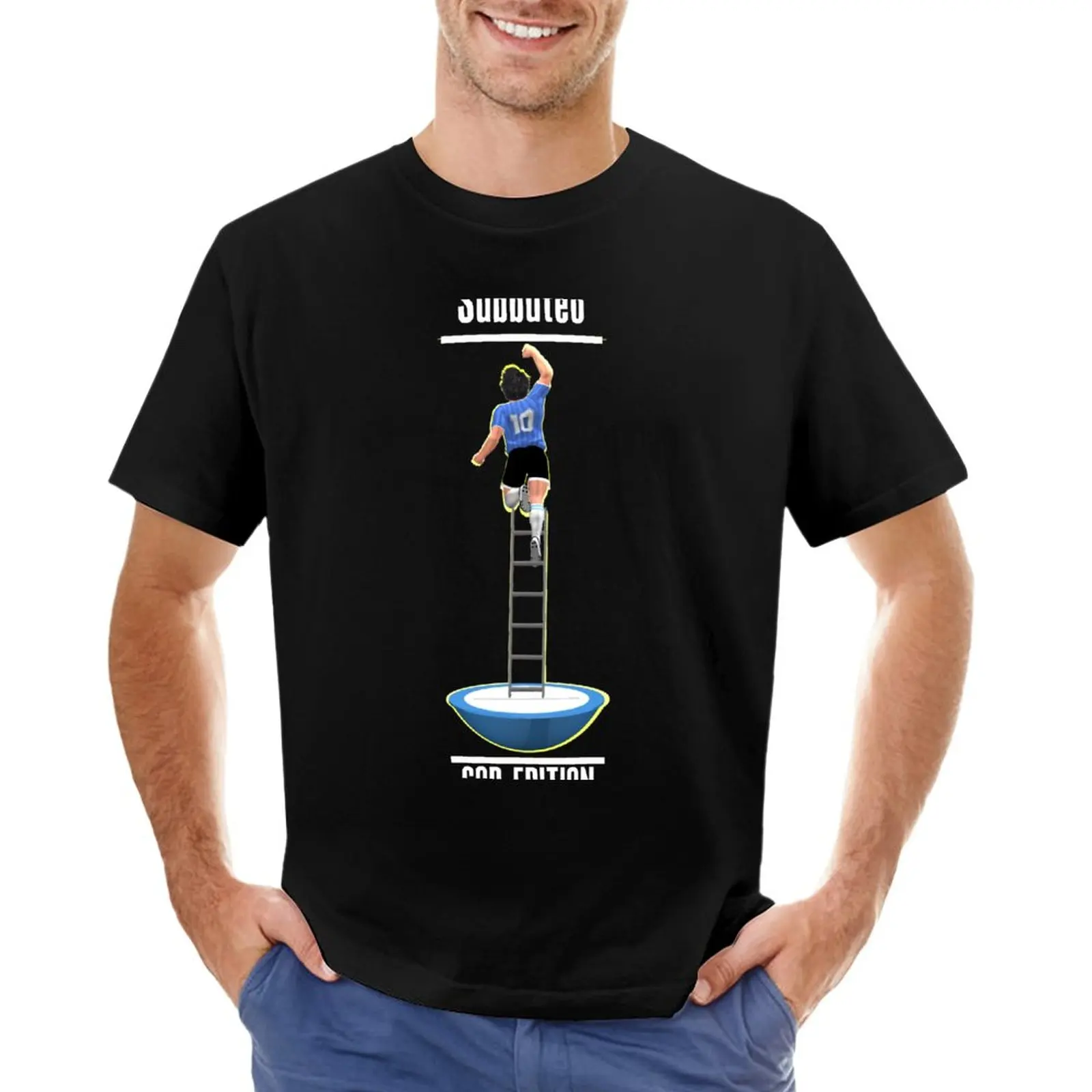 Subbuteo: T-Shirt Hand Of God Edition (Glow) Blanks Magliette Vintage Ad Asciugatura Rapida Per Uomo Pack