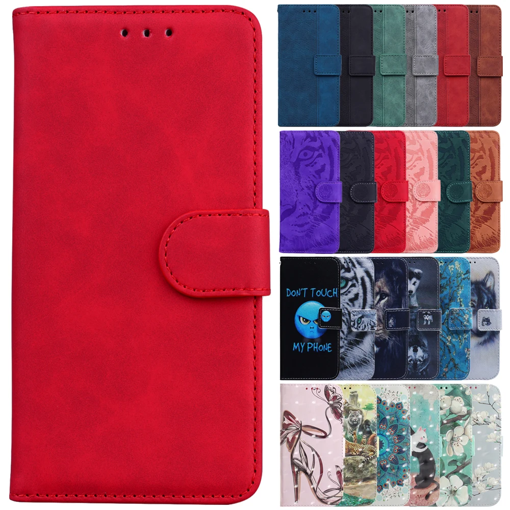 Per Oppo F25 Pro Custodia In Pelle Stampata Tinta Unita Flip Phone Case On Per Oppo F25 Pro Cover Oppof25 F 25 Pro Slot Per Schede Funda