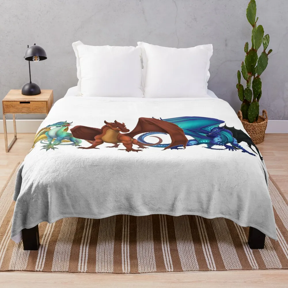 Wings Of Fire - Dragonets Of Destiny Throw Coperta Dormitorio Essentials Summer Travel Decorativo Tiro Coperte Sottili