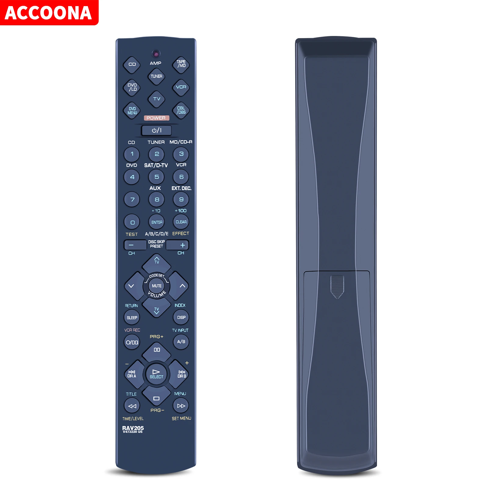 Rav205 V4732200 Rav206 V6940901 Telecomando Per Yamaha Rx-V396 Rx-V396Rds Rx-V620 Rx-V620Rds Dsp-Ax620 Rx-V420 Rx-V420Rds Ricevitore Av