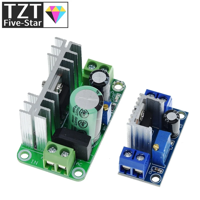 Tzt Lm317T Dc-Dc Convertitore Regolabile Buck Step Down Circuit Board Module Alimentatore Regolatore Lineare Con Filtro Raddrizzatore