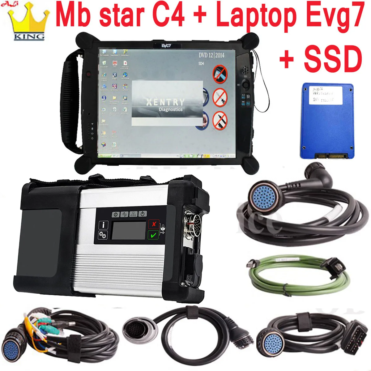 Mb Star C5 Sd Connect Wifi Con Laptop Evg7 Toughbook Pc Mb Star C5 Wifi Software Più Recente 2023.09 Hdd Per Strumento Diagnostico Sd C5