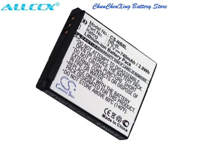 Orangeyu 740Mah Batteria Nb-8L Per Canon Powershot A2200, Powershot A3000, Powershot A3000 Is, Powershot A3100, A3100 Is