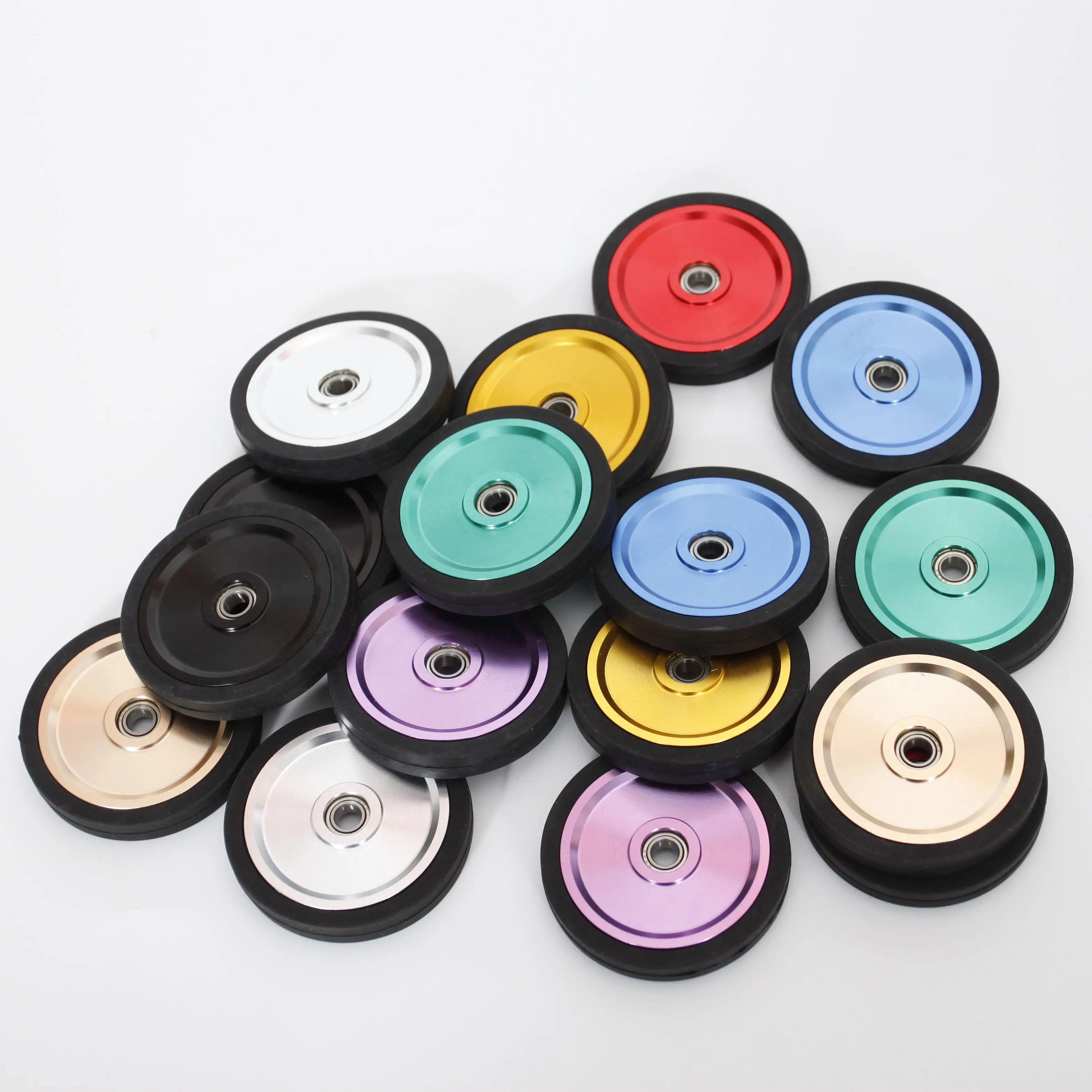 6 Colori 1 Paio Di Ruote Facili Per Accessori Per Bici Brompton Easywheel 56Mm
