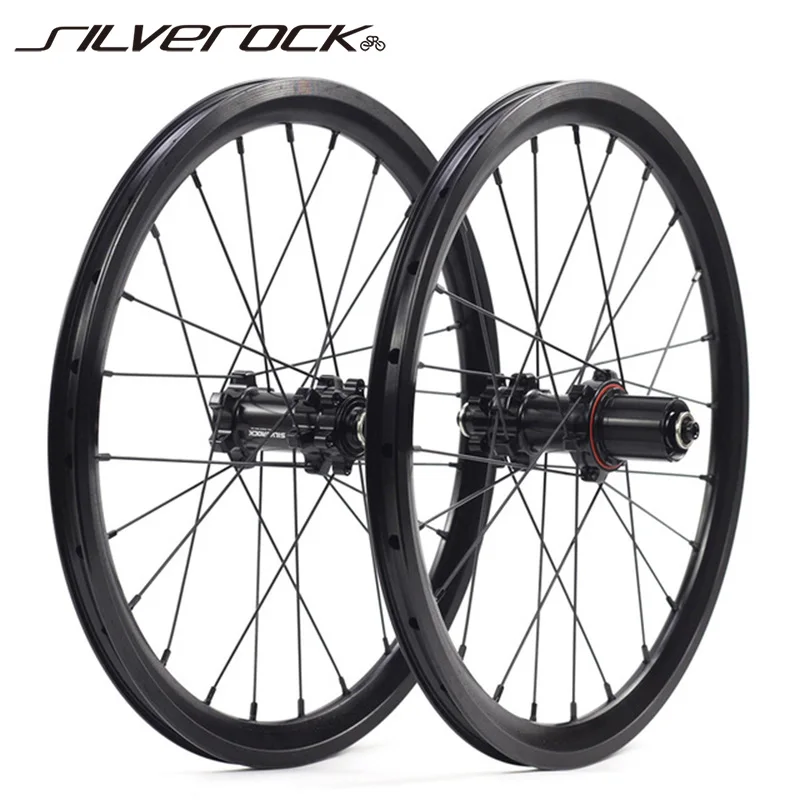 Silverock Freno A Disco 11 Velocità 16 "349 18" 355 Set Di Ruote Per K3P Sava Java Bici Pieghevole Kinlin Rim 100 135 Ruote 1167G