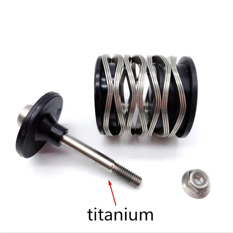 Pieghevole Posteriore Della Bicicletta Ammortizzatore Titanium Vite Per Brompton Bici Ultra-Light Ammortizzatore