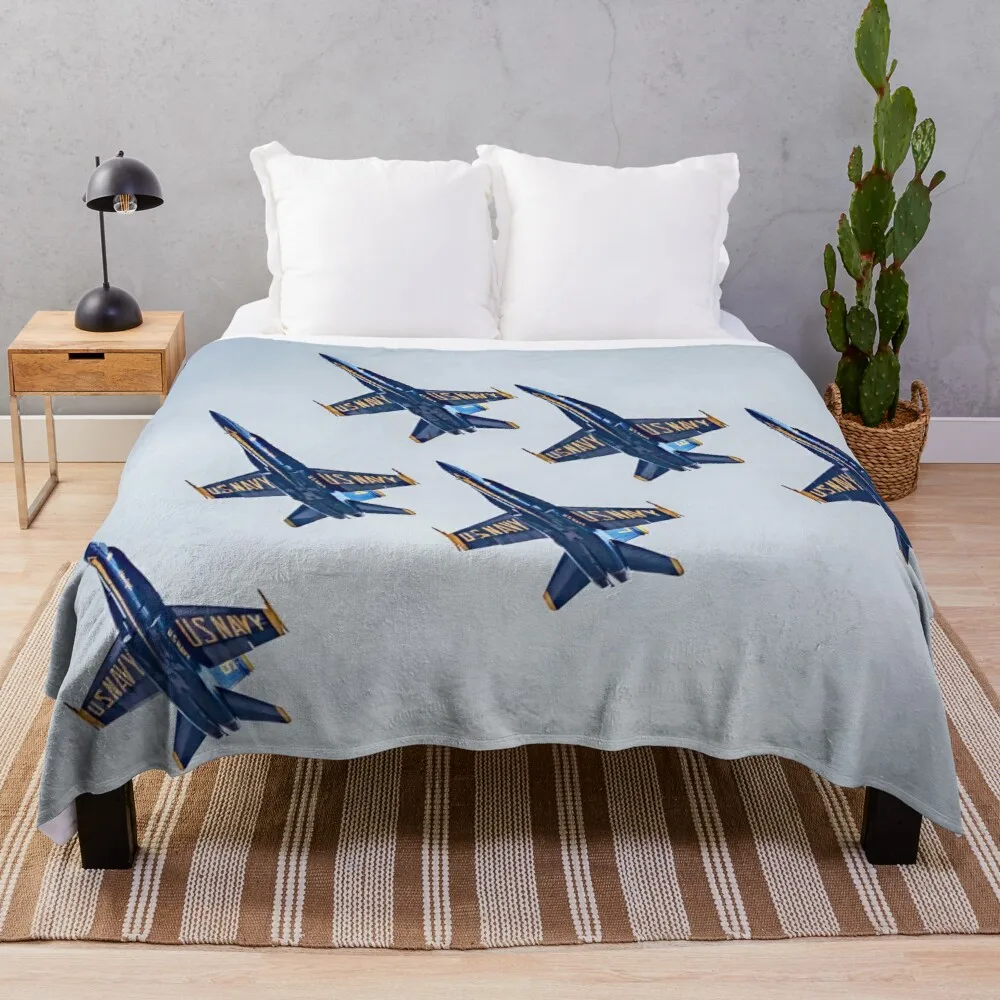 Blue Angels Coperta Da Tiro A 6 Navi Coperta Da Divano Gigante
