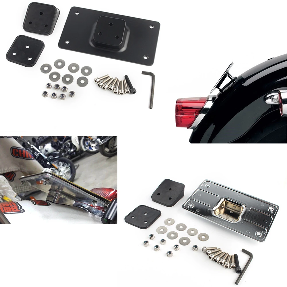 Moto Laydown Tilt Kit Targa Telaio Per Harley Big Twins Sportster Dyna Softail Moto Parti