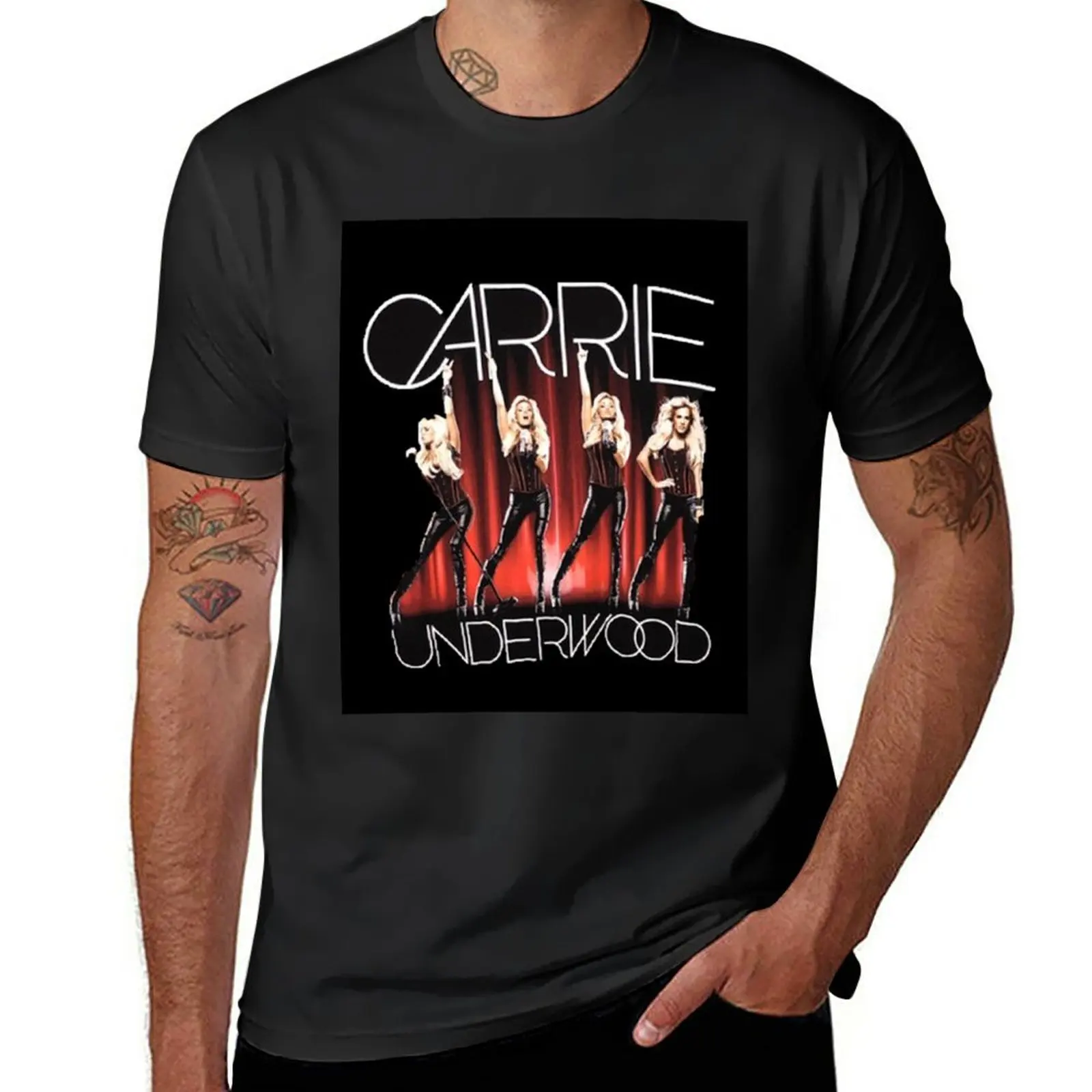 Best Singer Carrie Marie Underwood Is An American Singer T-Shirt Vintage Sweat Oversize T Shirt Uomo