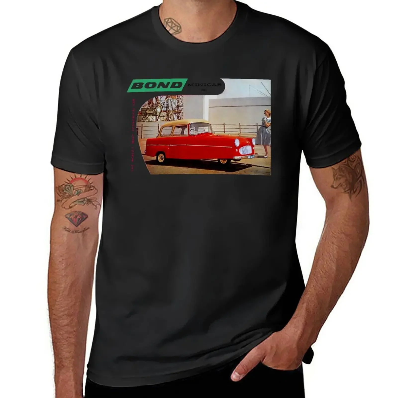 T-Shirt Bond Minicar T-Shirt Alte Da Uomo Sublime Ad Asciugatura Rapida