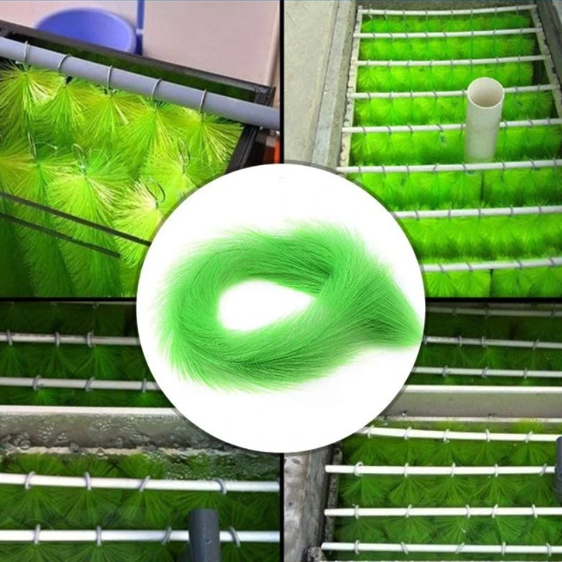 5Pcs Fish Brewing Grass Spazzola Per La Deposizione Dei Pesci Hideout 60/100Cm Koi Fish Pond Filter Spazzola Per Erba Da Cova Strumento Per La Pulizia