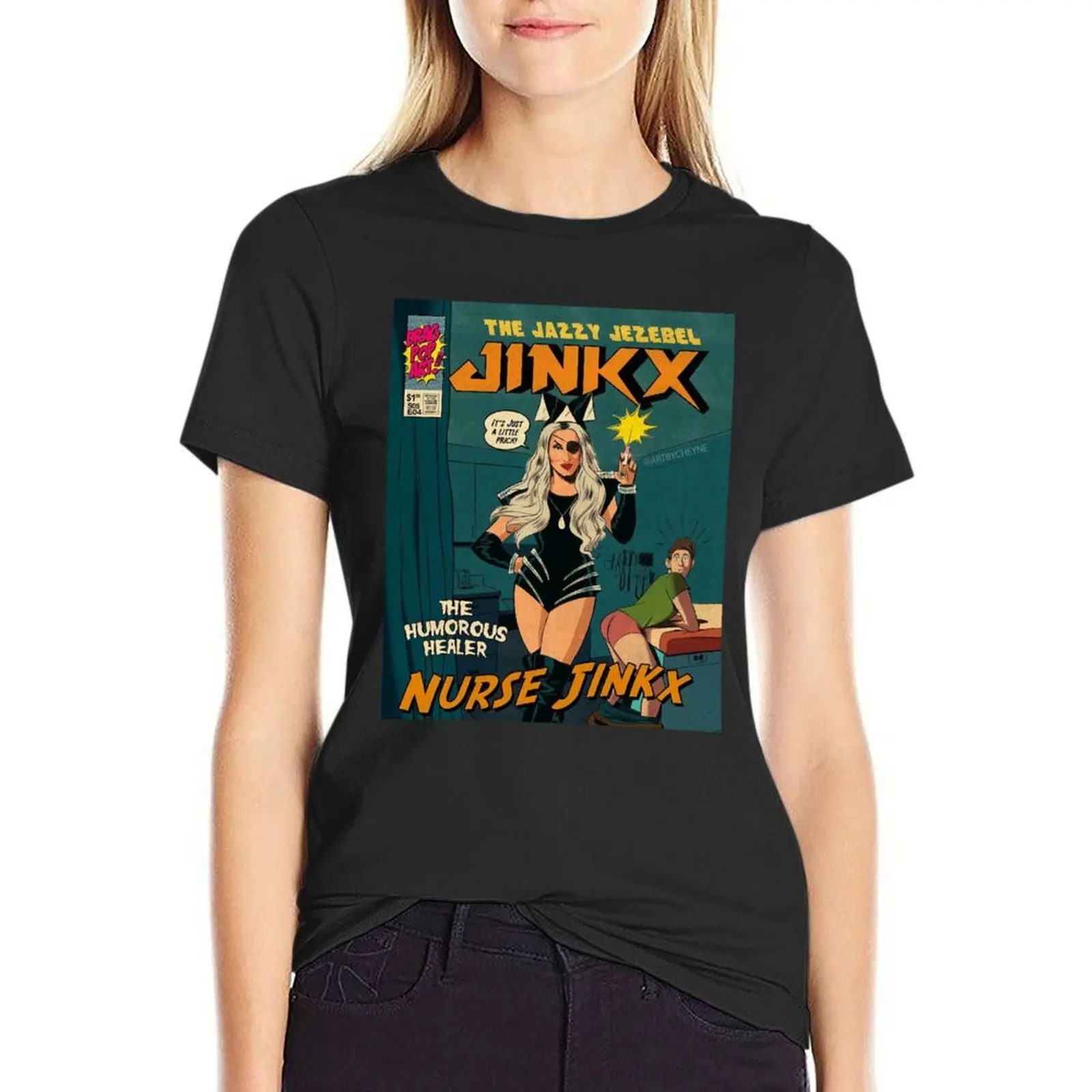 Jinkx Monsoon Classic T-Shirt Anime Clothes Vestiti Estetici T Shirt Dress Women