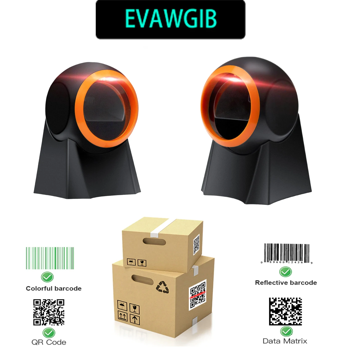 Scanner De Code À Barres De Bureau Le Moins Cher Plate-Forme De Numesrisation Qr 1D 2D Avec Lecteur De Codes À Barres De Haute Q