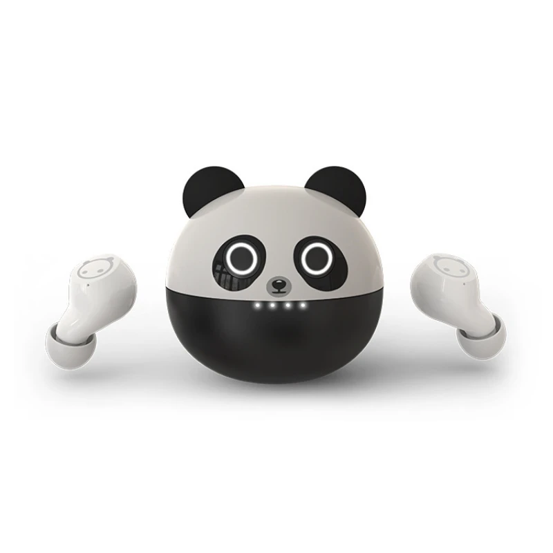 Mini Panda Cute Girlfriend Gift Tws Bluetooth Smart Noise Reduction Cuffie Wireless